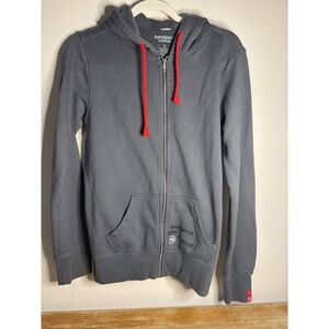 Sundance Institute Film Festival‎ Gray Zip Up Hoodie W L Red Drawstrings 2015